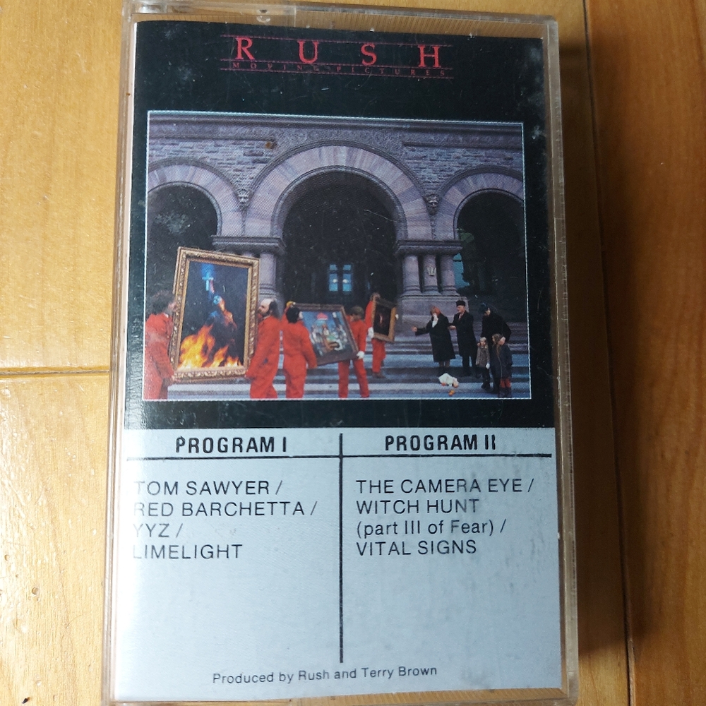 RUSH | 'moving picture' cassette tape